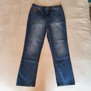 Frye Women's Deep Blue Straight-Leg Jeans 6/28